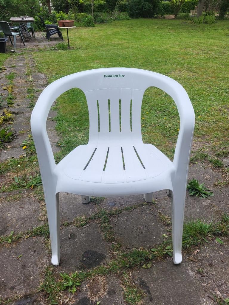 Stapelbare kunststof stoel - Heineken Bier, Ophalen of Verzenden, Gebruikt, Kunststof, Stapelbaar