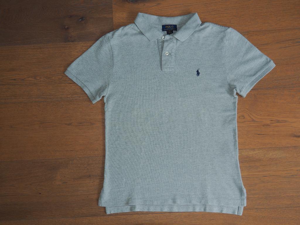 Nette grijze polo van Ralph Lauren maat 14 /16 of 164  / 176, Ophalen of Verzenden, Zo goed als nieuw, Shirt of Longsleeve, Jongen