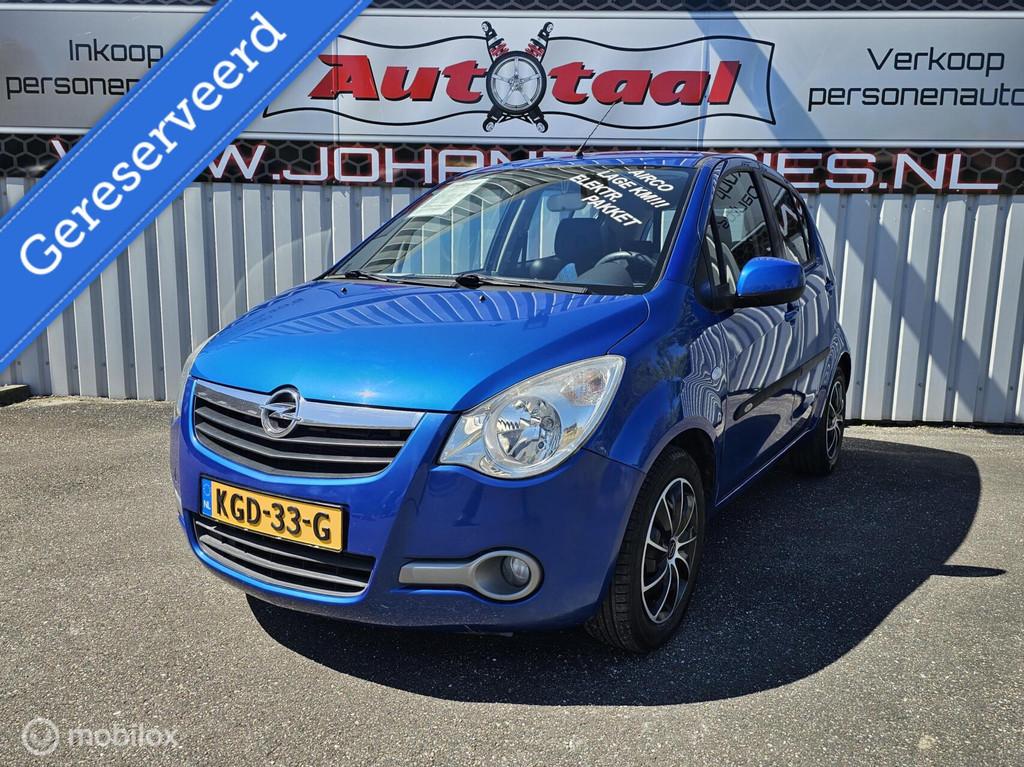 Opel Agila 1.0 Selection I Airco I Electr.-pakket I Boekjes, Euro 5, Gebruikt, Blauw, Bedrijf