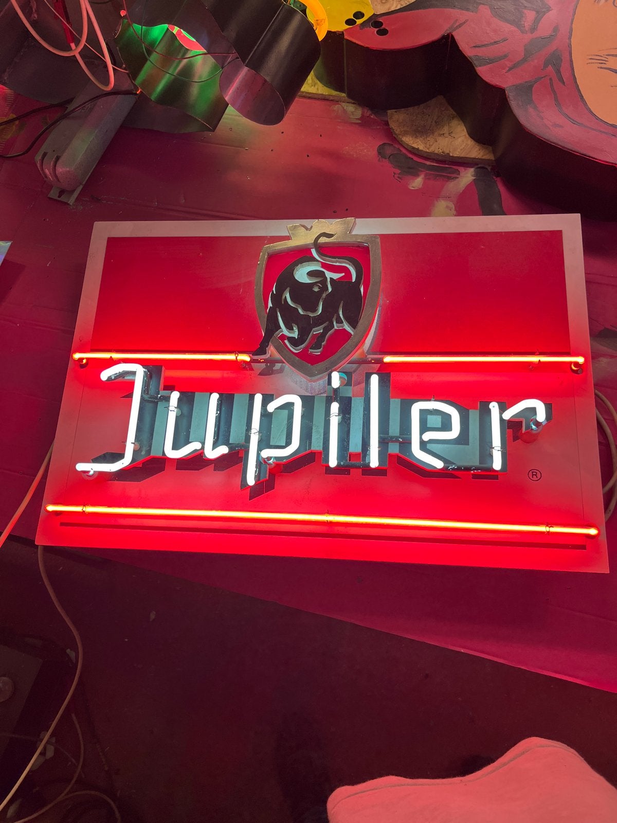 Uniek Jupiler Neon Reclamebord - Slechts 2 Gemaakt!, Ophalen of Verzenden, Zo goed als nieuw