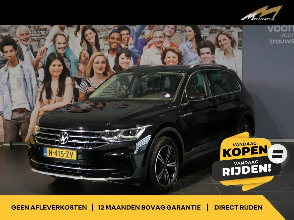 Volkswagen Tiguan 1.5 TSI Elegance - Trekhaak - Dodehoek - D, 1441 kg, 4 cilinders, 150 pk, Alcantara