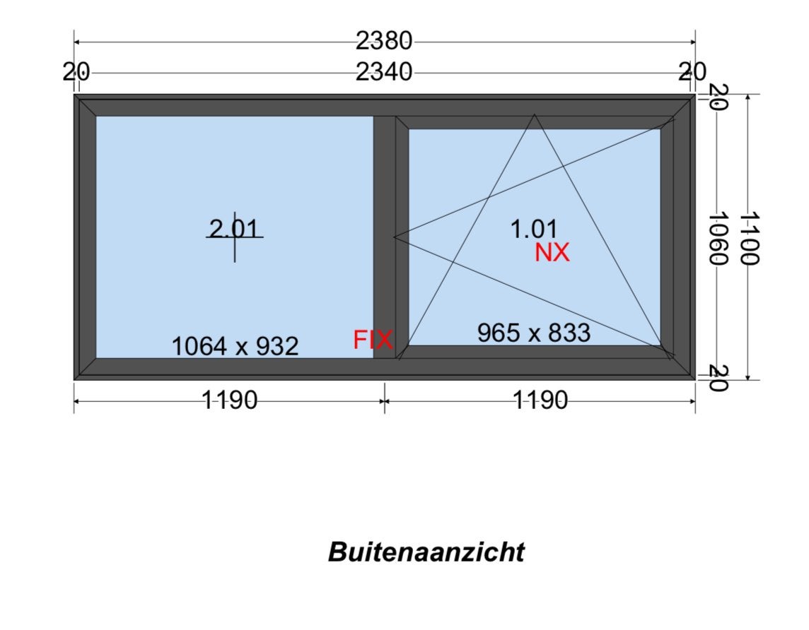 Kunststof dakkapel antraciet, 1.50m hoog, 5m breed, Ophalen, 120 tot 160 cm, Nieuw, Dubbelglas