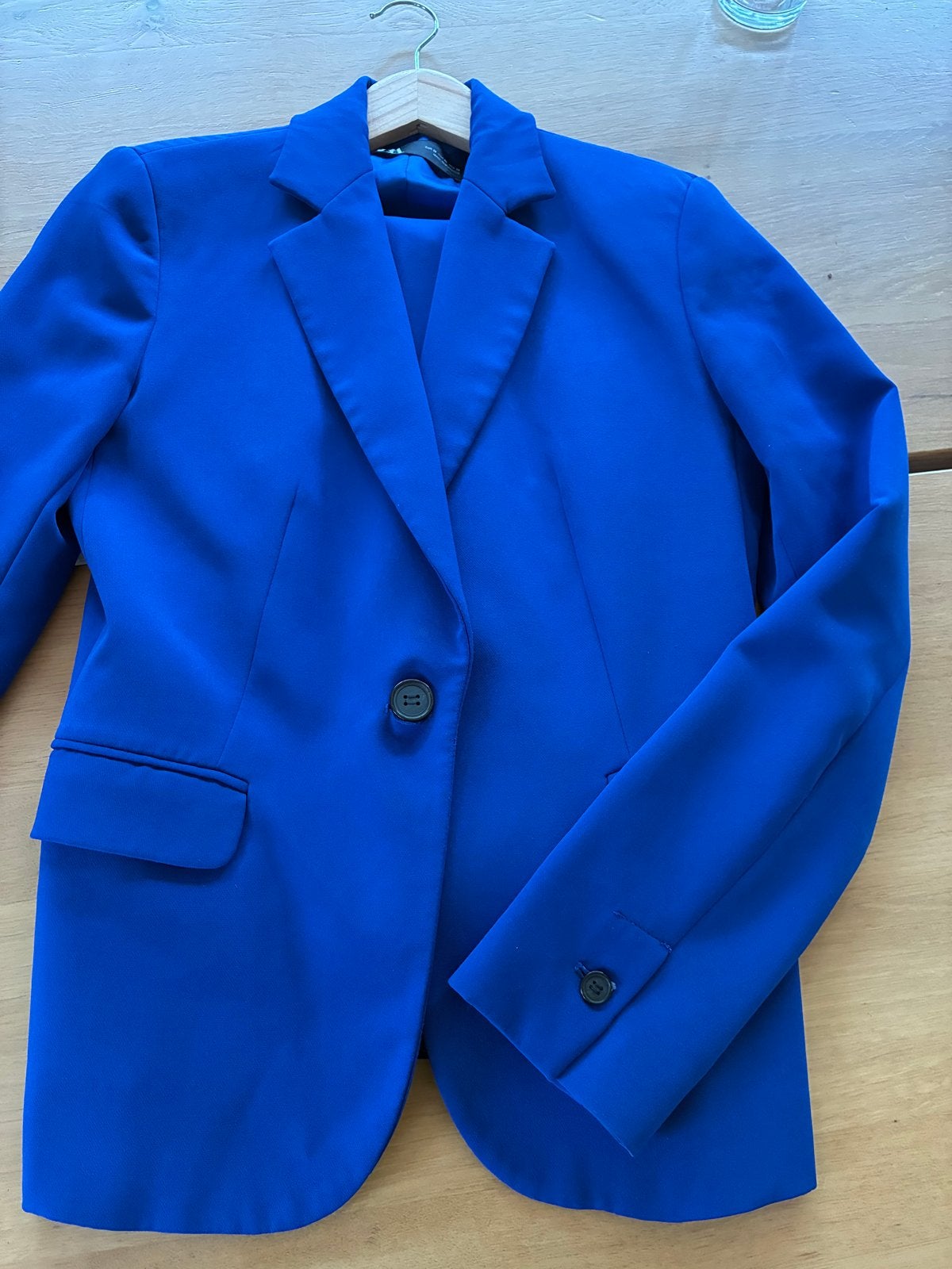 Zara zgn Royal Blue Pak 38 - Kreukvrij met Zakken & Splitje, Maat 38/40 (M), Kostuum of Pak, Blauw, Ophalen of Verzenden