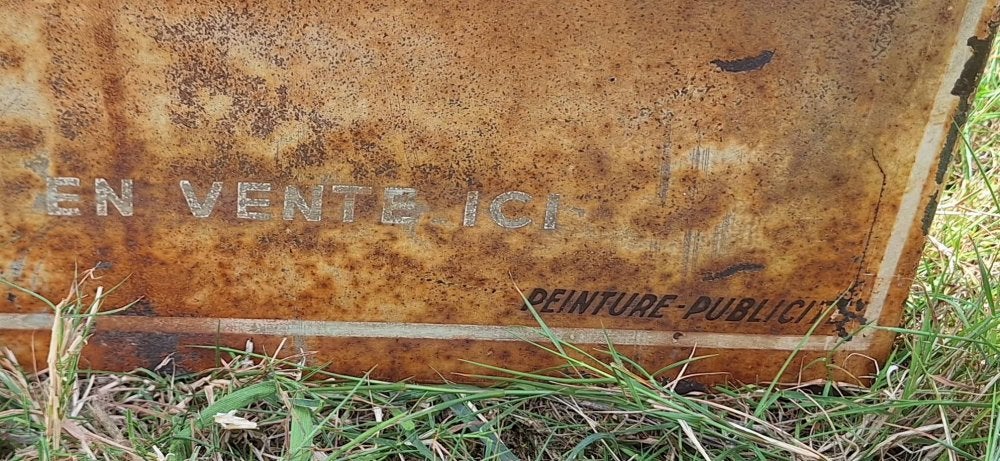 Vintage reclamebord, thermometer voor Rhum Chauvet., Ophalen, Reclamebord, Gebruikt, .