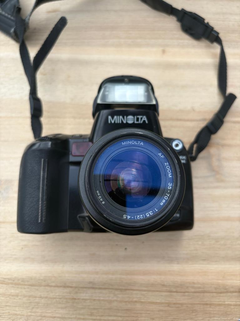 Minolta spiegelreflexcamera met AF Zoom 35-70mm lens, Gebruikt, Minolta, Spiegelreflex, Ophalen of Verzenden