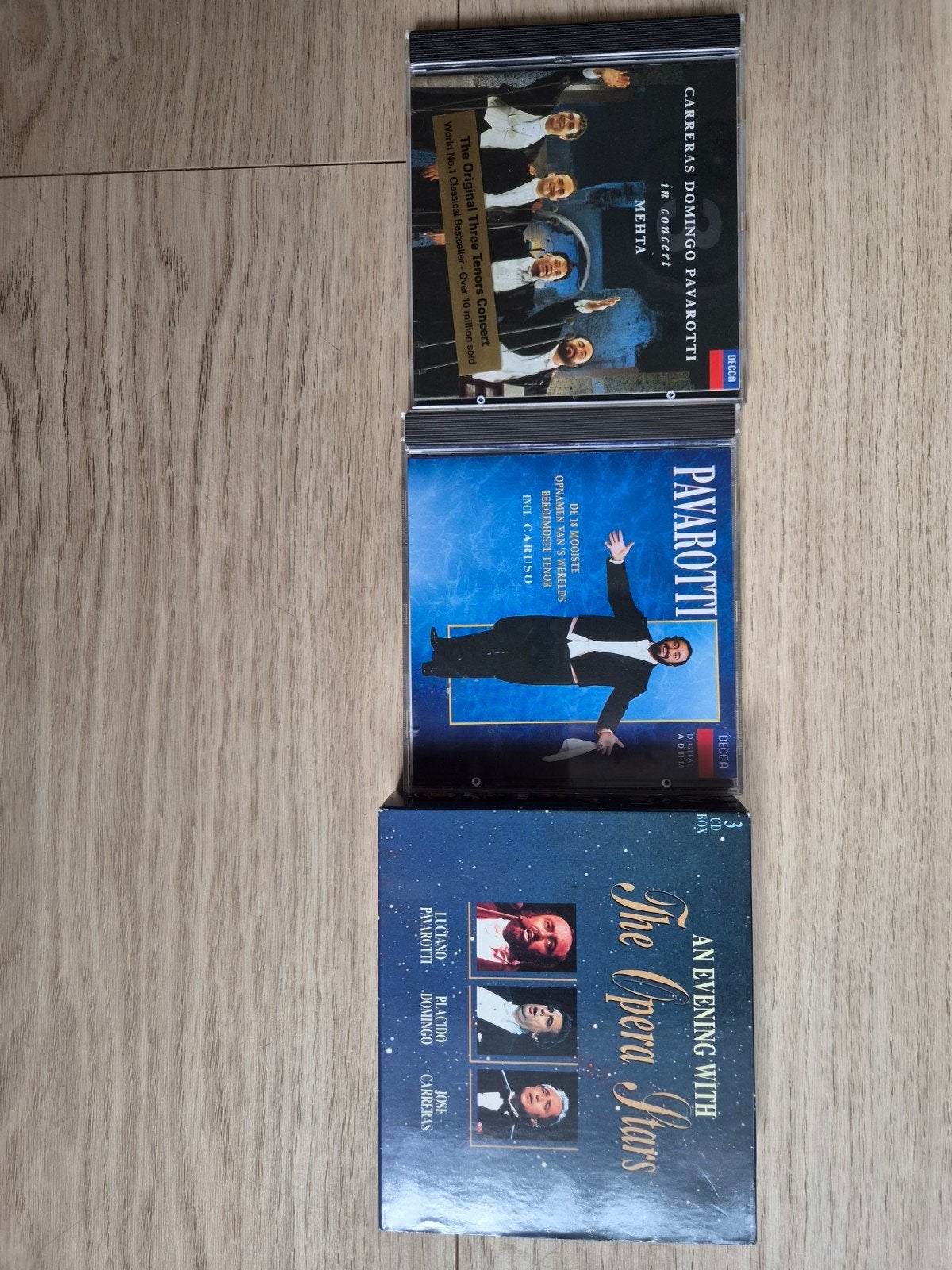 5x pavarotti cd, Cd's en Dvd's, Ophalen of Verzenden, Classicisme, Zo goed als nieuw, Opera of Operette