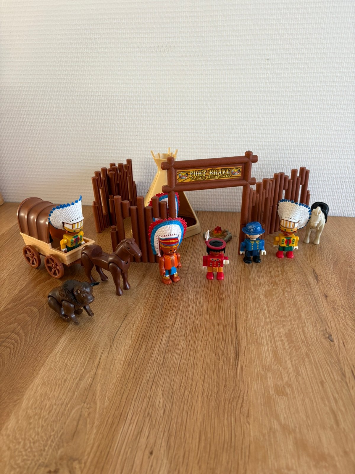 Fort brave set (vintage), Ophalen of Verzenden, Gebruikt