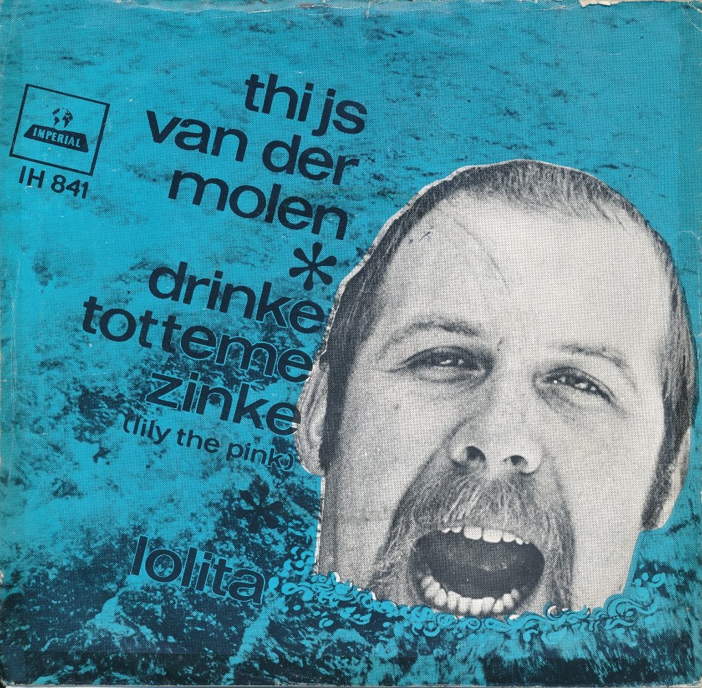 1017 Thijs van der Molen - Drinke totteme inke (1969), Cd's en Dvd's, Ophalen of Verzenden, Gebruikt, 7 inch, Nederlandstalig