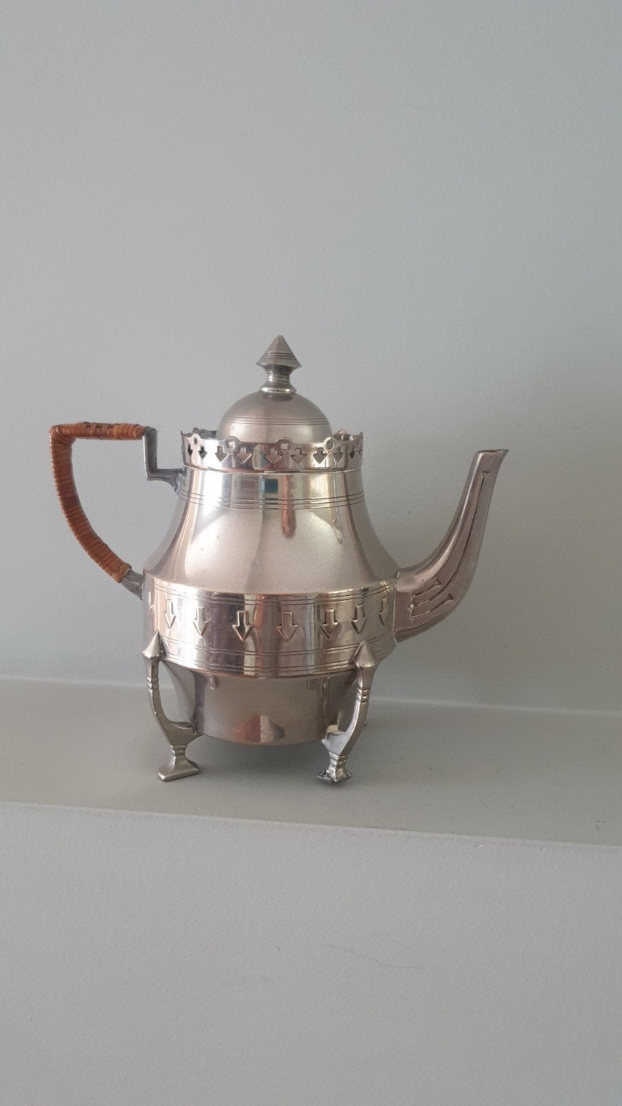 Vintage Rio Tiel theepot, uit de jaren 1920 - 1950, Antiek en Kunst, Antiek | Tin, Ophalen of Verzenden
