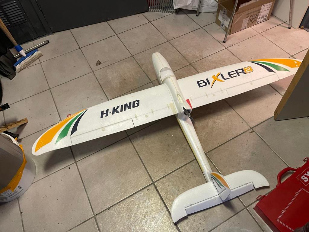 H-King Bixler 2 RC Zweefvliegtuig - Klaar voor de vlucht PNP, Ophalen of Verzenden, Gebruikt, Elektro