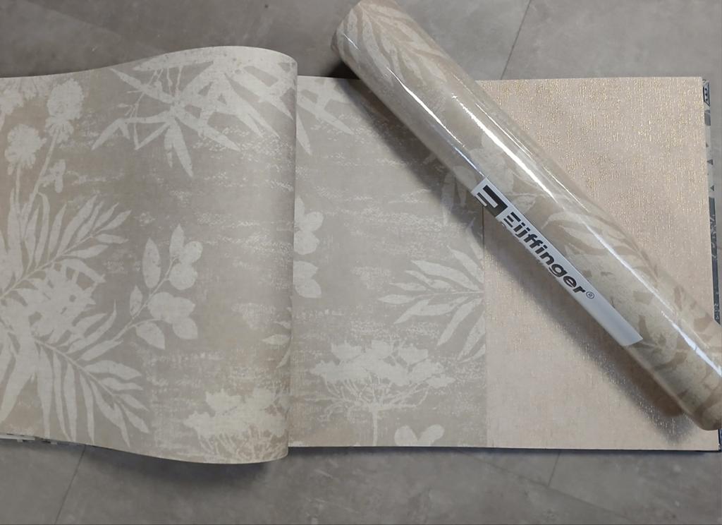 1 Rol behang Eijffinger Collectie Lino 379033, Ophalen of Verzenden, Beige