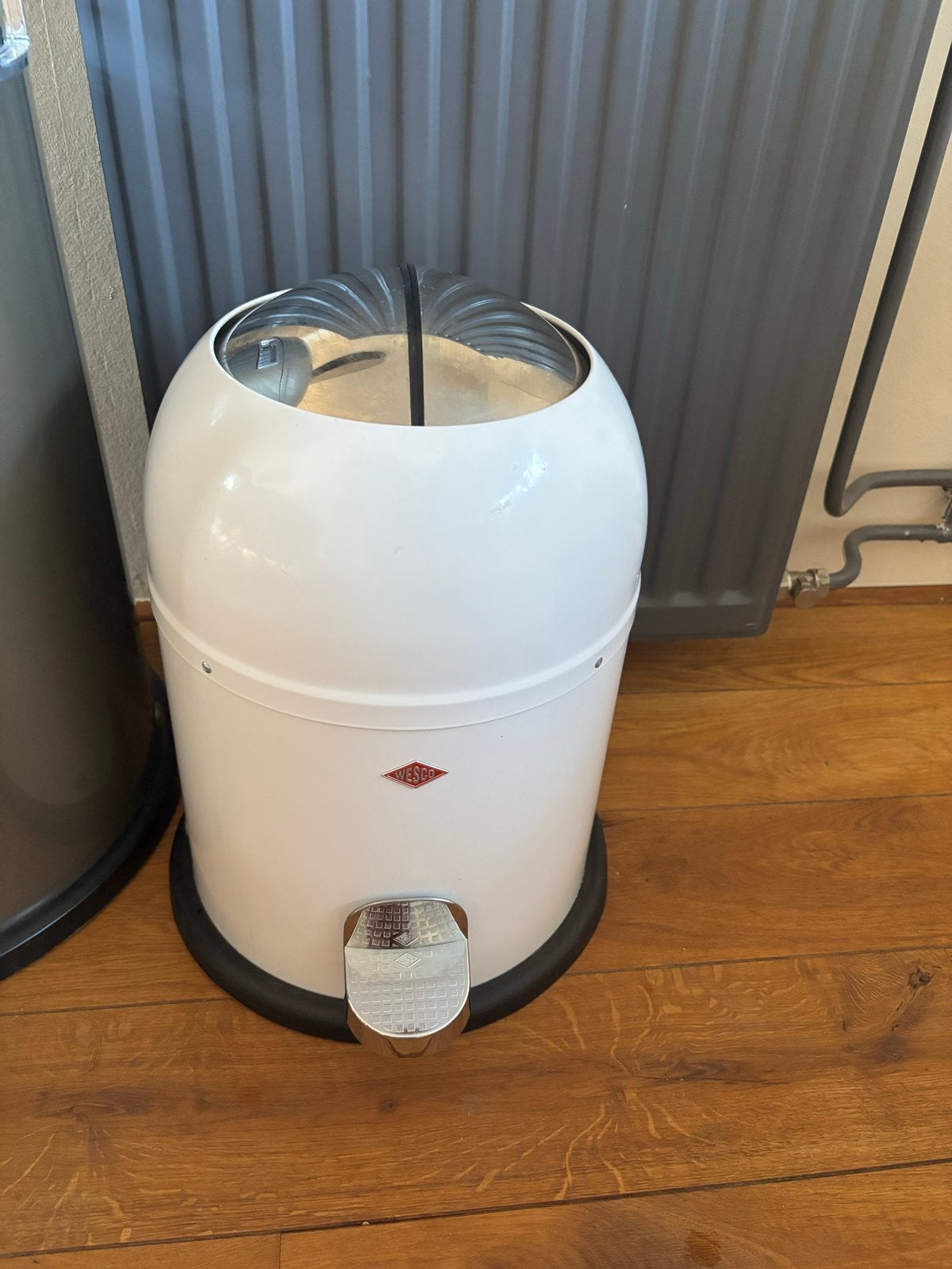 Wesco Prullenbak 9L Wit - Zo goed als nieuw, Ophalen, Met pedaal, Zo goed als nieuw, Minder dan 10 liter