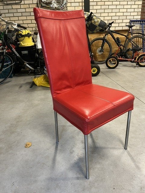 Lederen stoelen, Ophalen, Gebruikt, Leer, Vijf, Zes of meer stoelen