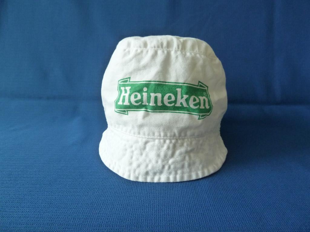 vintage Heineken zonnepet uit de jaren 70, Kinderen en Baby's, Ophalen of Verzenden, Gebruikt, Jongen of Meisje
