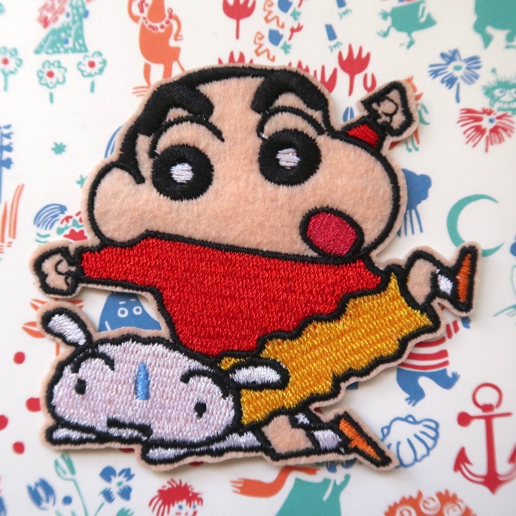 Crayon Shin Chan opstrijkplaatje patch badge embleem appliqu, Verzenden, Nieuw, Overige applicaties