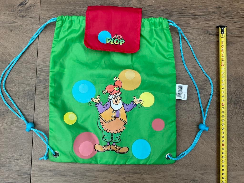 Zgan gebruikt, niet kapot, Kabouter Plop tasje zwemtasje, Verzamelen, Ophalen, Overige figuren, Zo goed als nieuw, Gebruiksvoorwerp