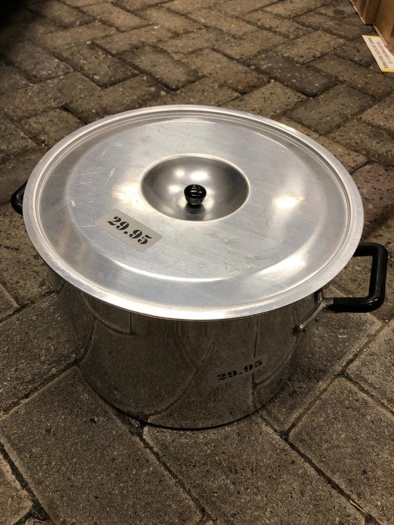Grote aluminium kookpan met deksel, Gebruikt, Niet van toepassing, Niet van toepassing, Aluminium