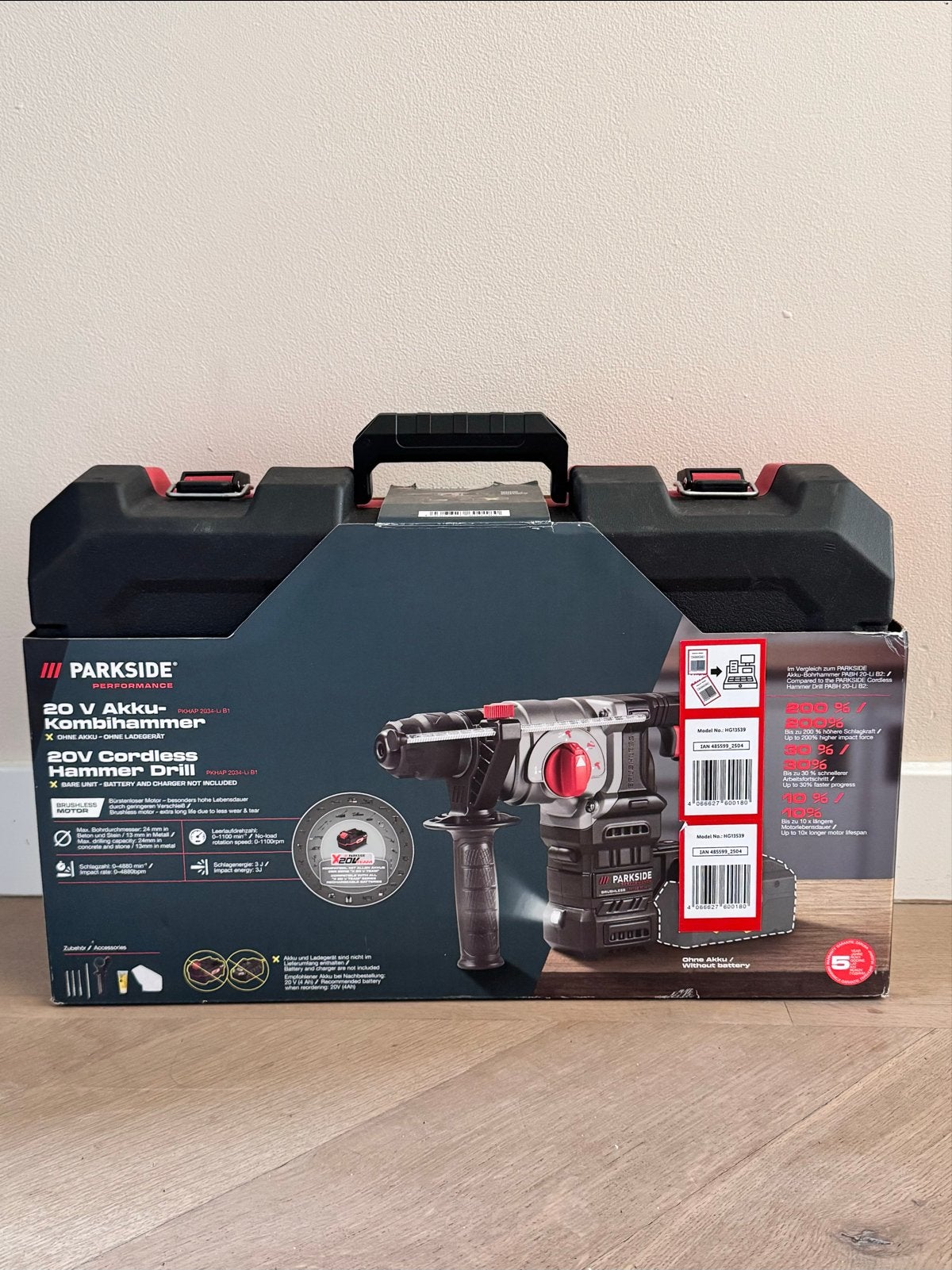 Parkside 20V Accu-Kombi Hamerboor PKHAP 2034-Li B1, Doe-het-zelf en Verbouw, Gereedschap | Boormachines, 600 watt of meer, Boor- en/of Breekhamer