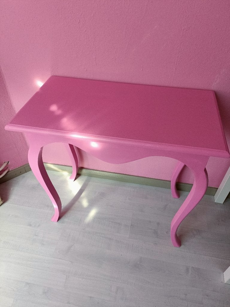 Sidetable roze 50 euro, Ophalen, 50 tot 100 cm, Zo goed als nieuw, 25 tot 50 cm