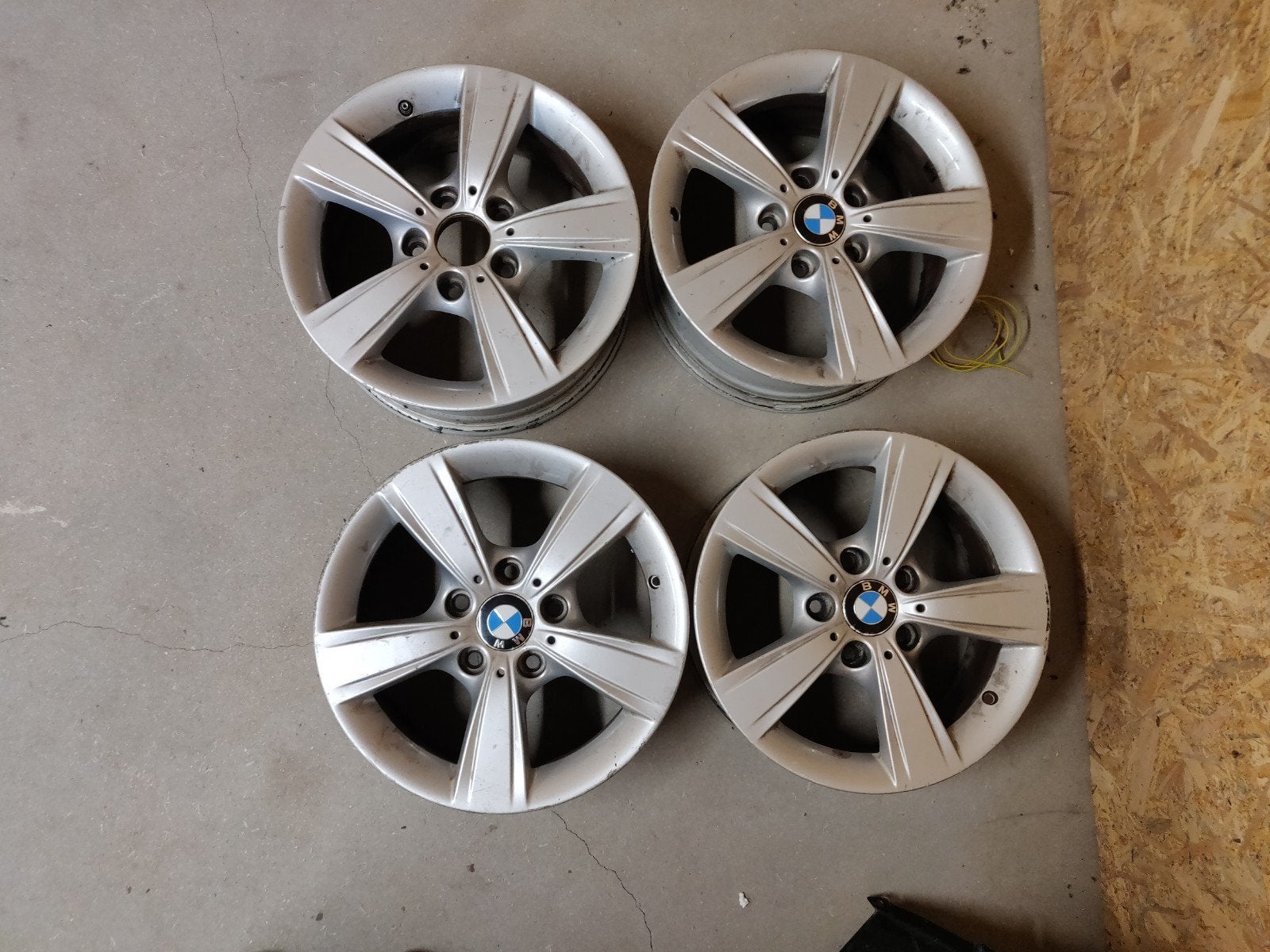 4 x BMW lichtmetaal velgen, Ophalen, Gebruikt