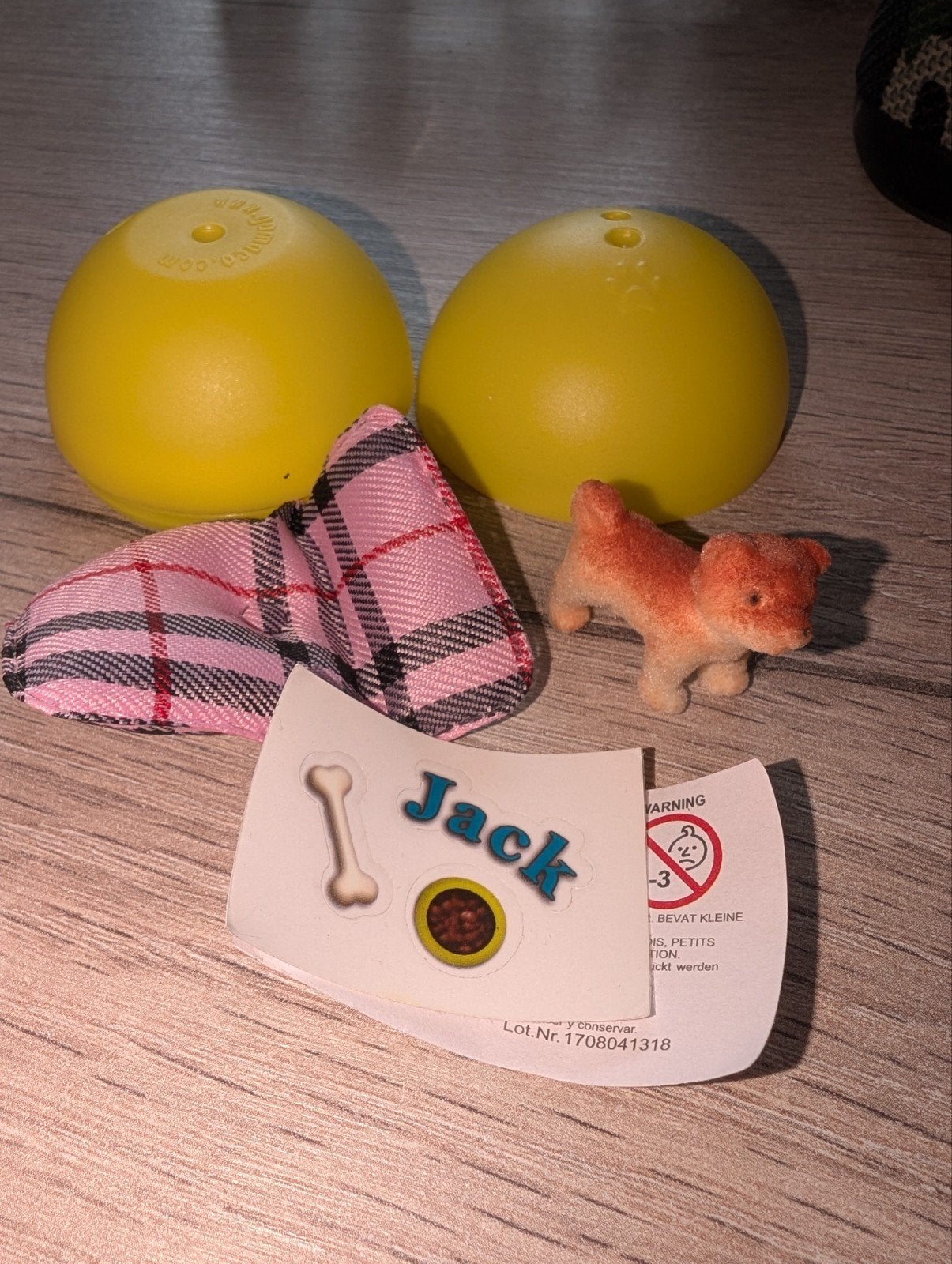 Jack in ei - Verrassingsei met hondje en accessoires, Ophalen of Verzenden, Zo goed als nieuw, Jongen of Meisje