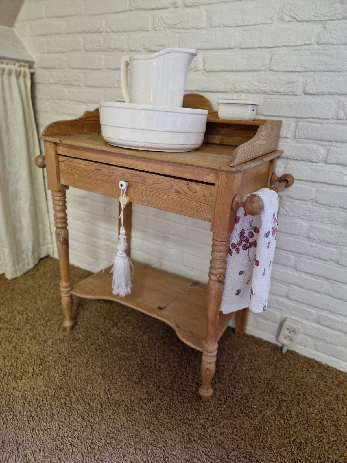 Kap/wastafel met accessoires, Ophalen, Gebruikt, 50 tot 100 cm, Minder dan 100 cm