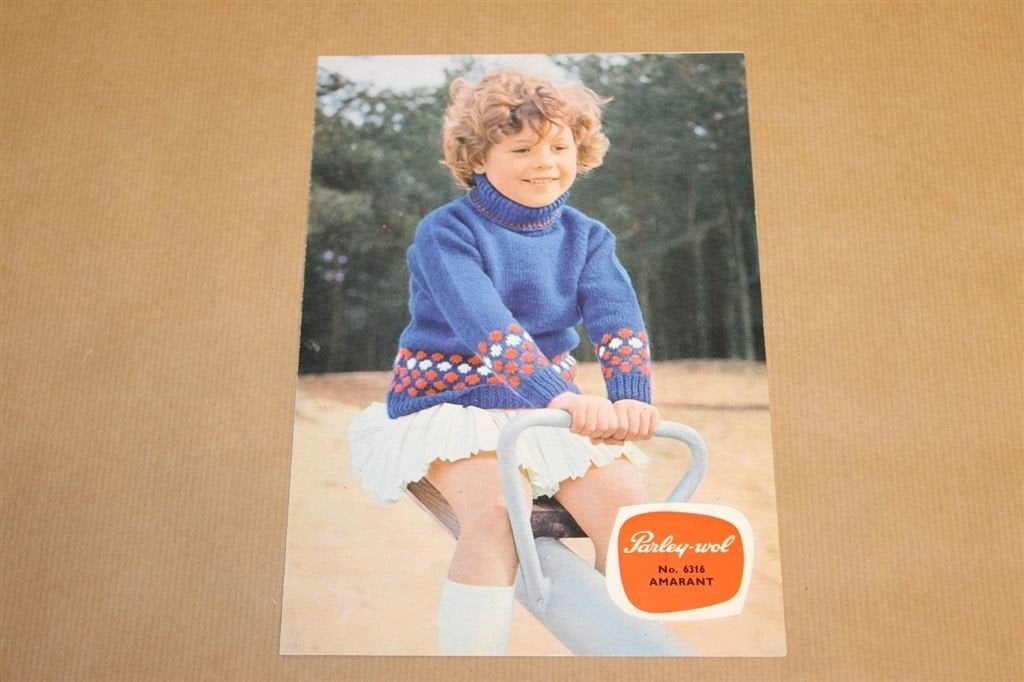Zeldzame brochure/ patroon - Parley-wol - Ca 1960, Ophalen of Verzenden, Zo goed als nieuw, Overige onderwerpen