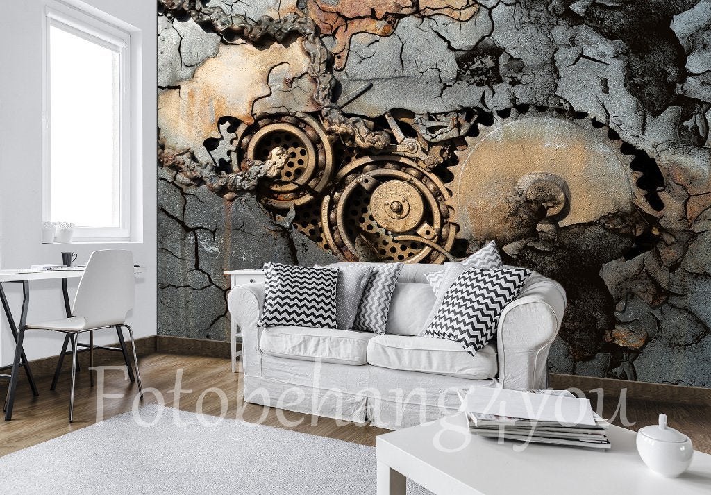 Industrieel fotobehang Steampunk, *Fotobehang4you, Verzenden, Fotobehang