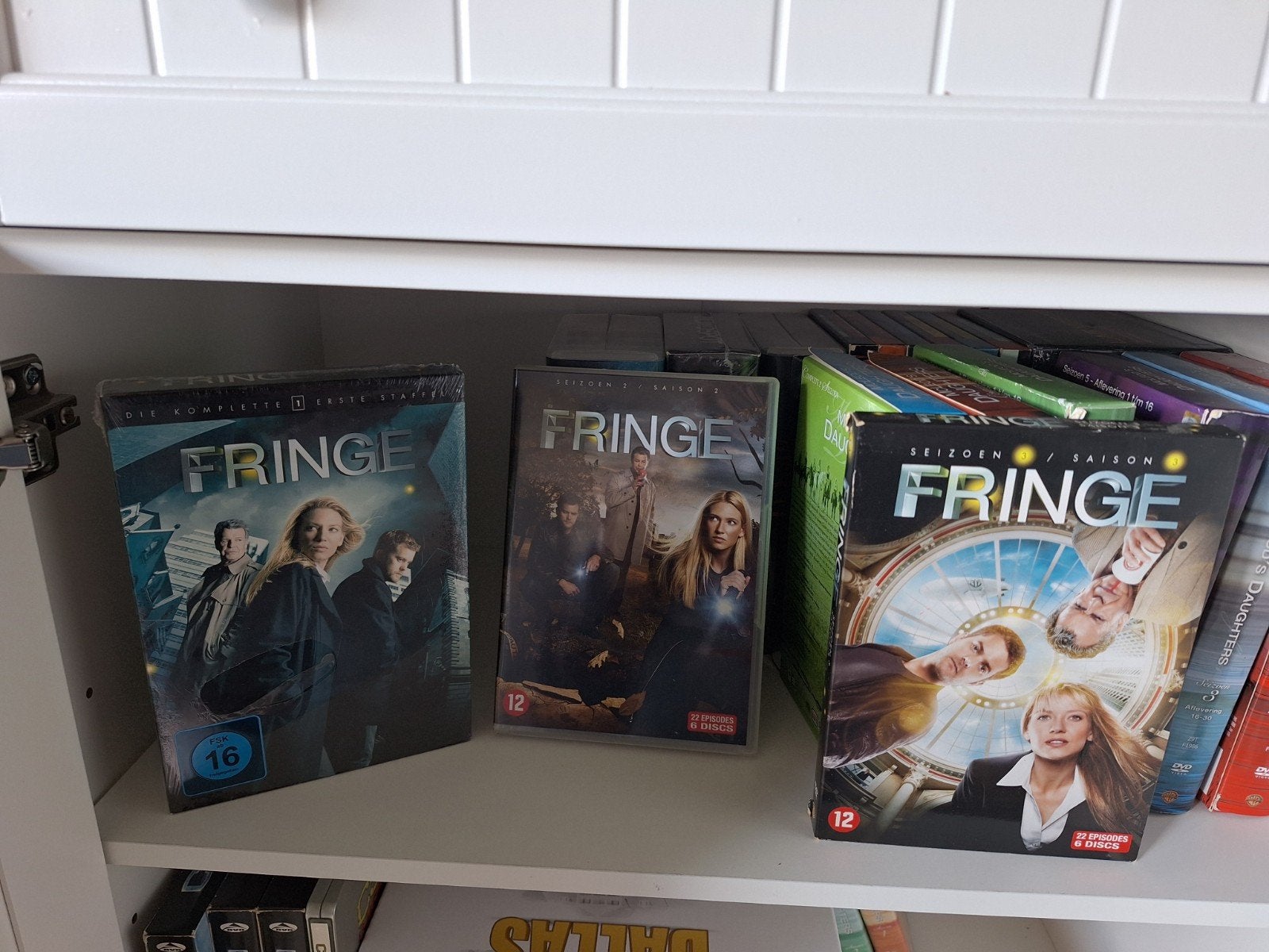 fringe seizoen 1 tot 3, Vanaf 12 jaar, Ophalen of Verzenden, Zo goed als nieuw