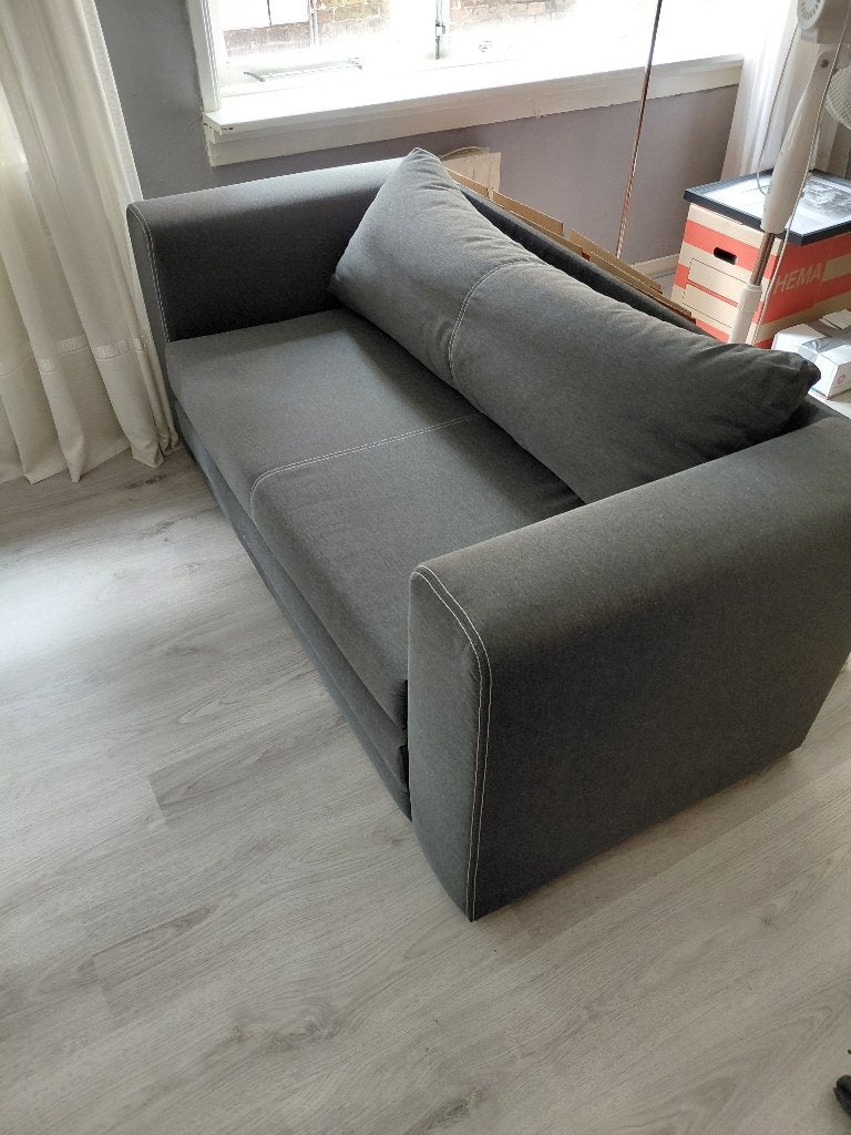IKEA ASKEBY 2-zits slaapbank (Nette staat), Ophalen, Tweepersoons, 140 cm, Zo goed als nieuw