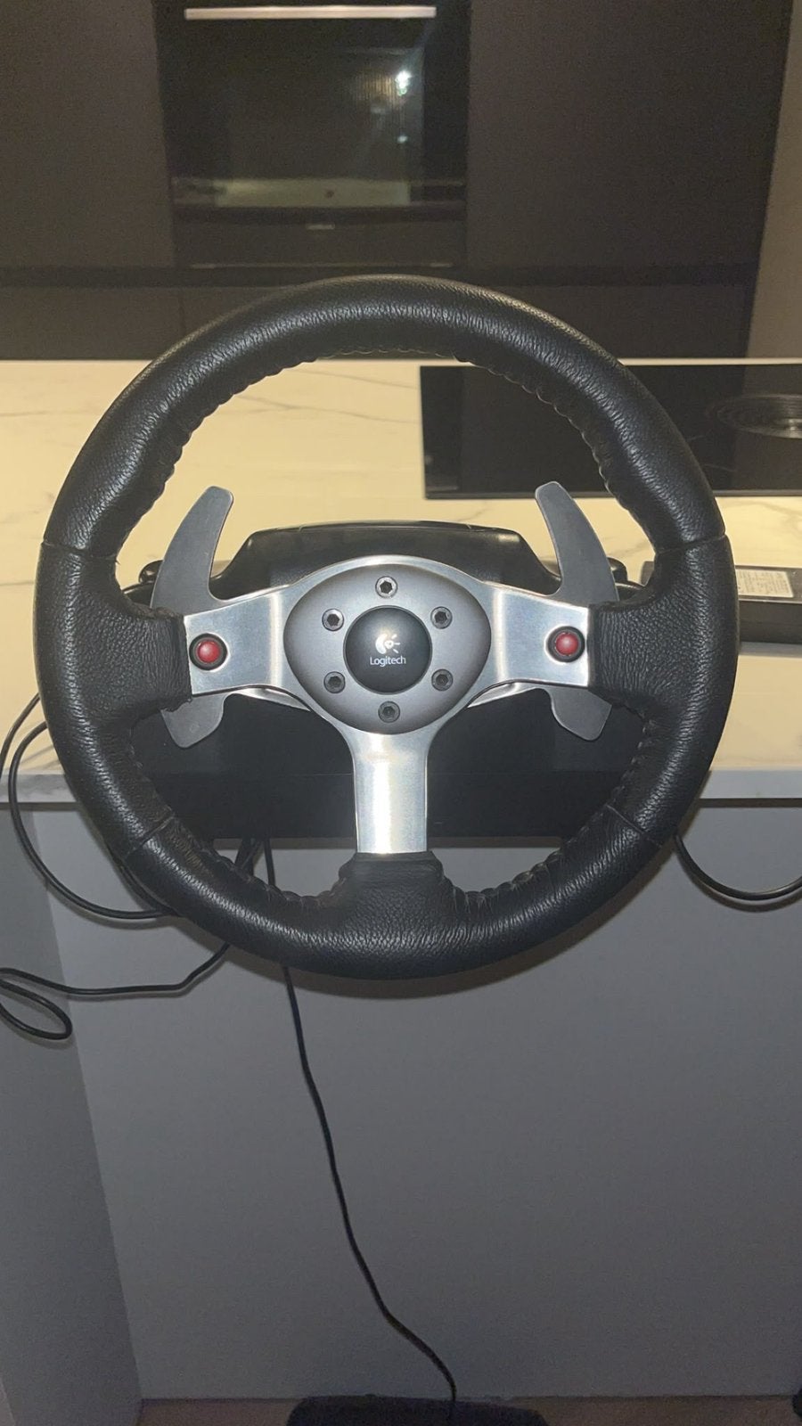 Logitech G25 racing wheel, Computers en Software, Joysticks, Ophalen, Zo goed als nieuw