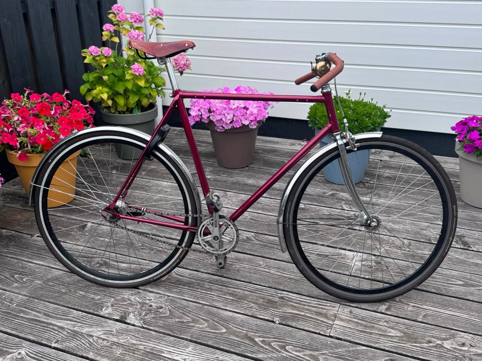 Batavus herenfiets met kick shift en Brooks zadel, Fietsen en Brommers, Fietsen | Heren | Herenfietsen, Ophalen, Gebruikt, Versnellingen