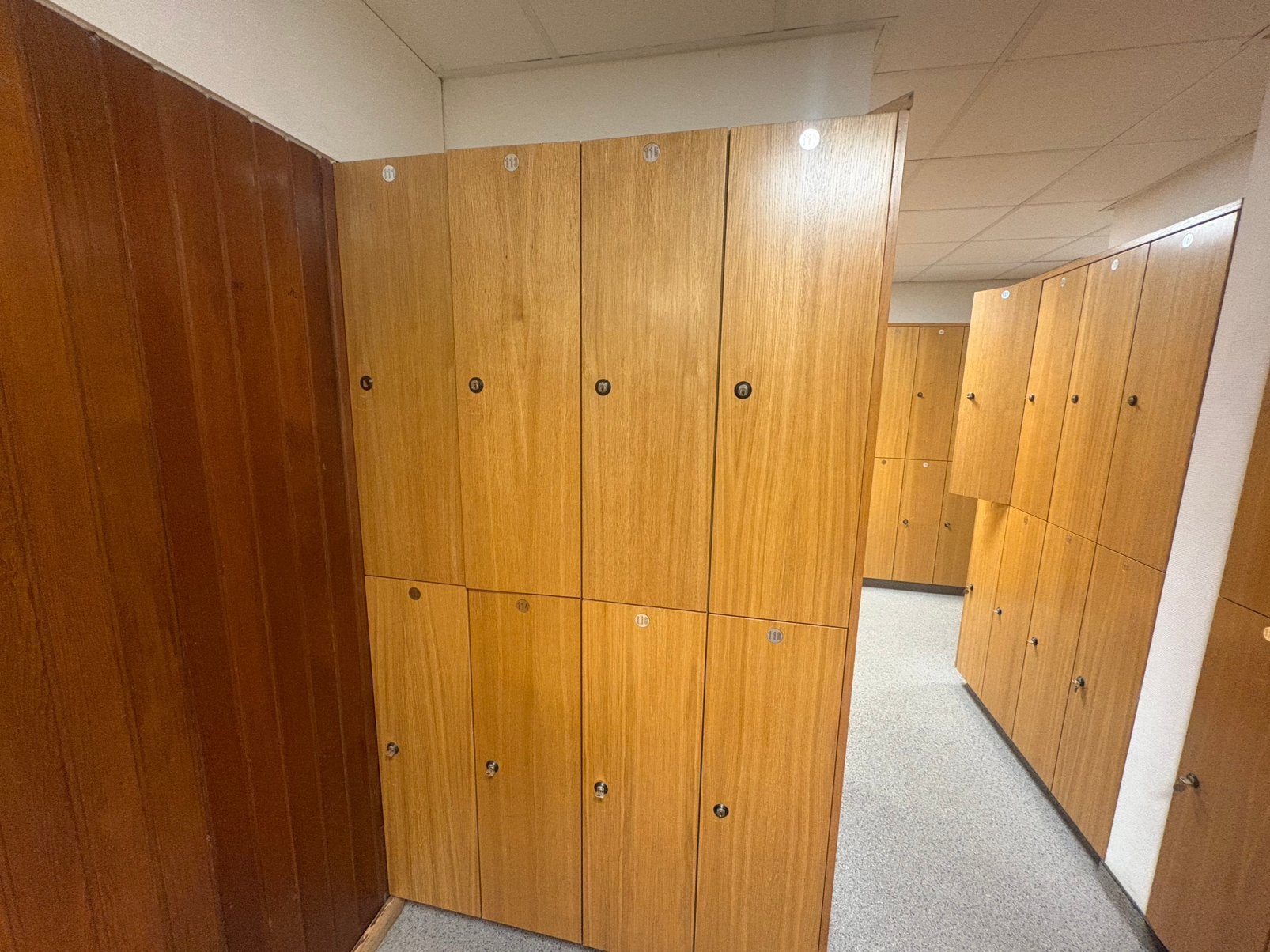 Houten lockers, Ophalen, Gebruikt, Houten