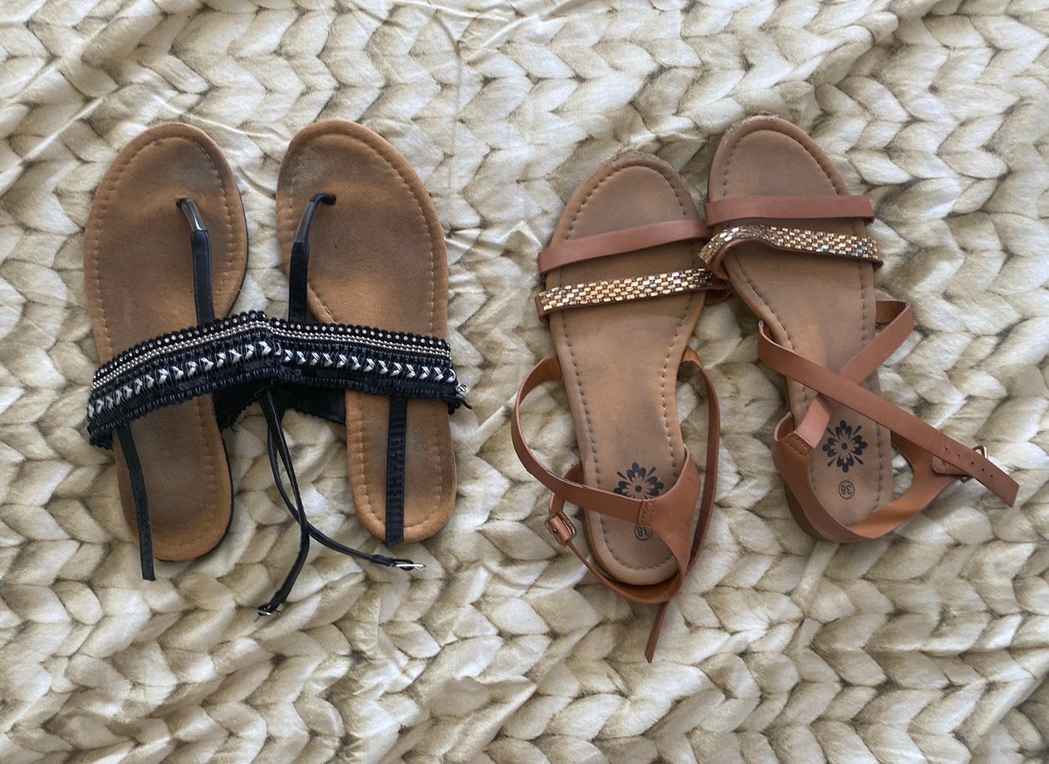 Sandalen maat 38, Ophalen of Verzenden, Gedragen, Overige typen
