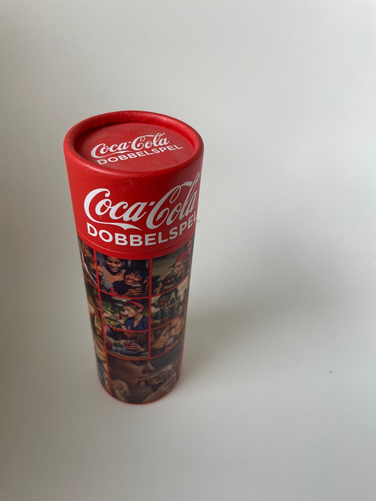 Coca Cola dobbelspel (Yahtzee) koker, potlood dobbelstenen, Ophalen of Verzenden, Zo goed als nieuw, Gebruiksvoorwerp