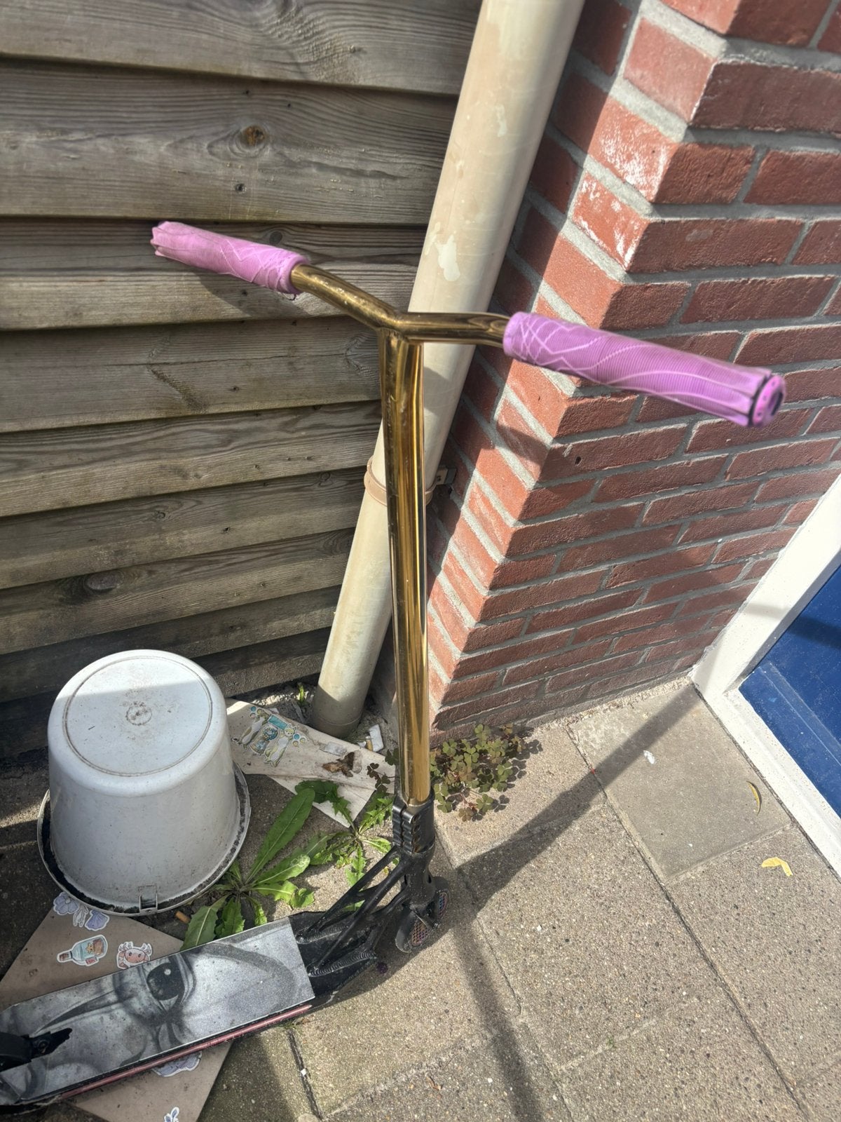 Stuntstep titanium bar, Tuin en Terras, Fakkels, Ophalen of Verzenden, Zo goed als nieuw