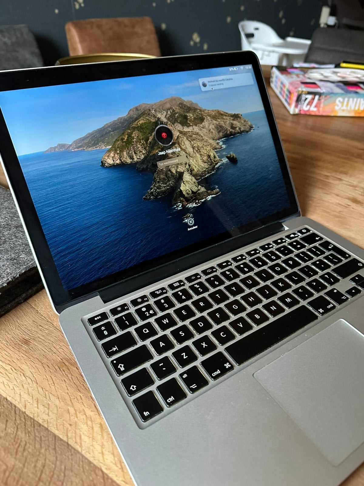 MacBook Pro (Retina, 13-inch, Late 2012) - 121GB Flash, Gebruikt, 2 tot 3 Ghz, Qwerty, 8 GB