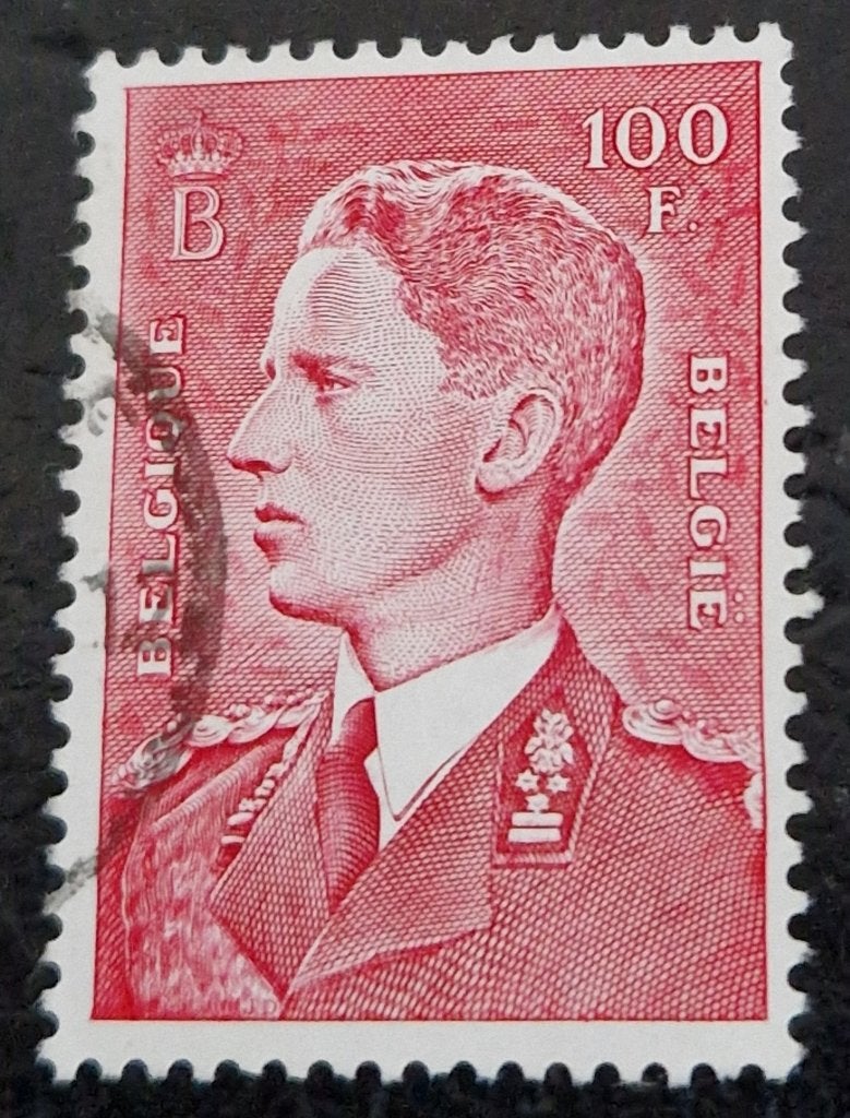 België 1977 - OBP 1075 - Koning Boudewijn, Koninklijk huis, Frankeerzegel, Ophalen of Verzenden, Gestempeld