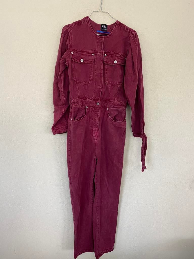 Jumpsuit Zara - rood / wijnrood - 34/XS, Hgv, Hgv, Ophalen of Verzenden, Maat 34 (XS) of kleiner