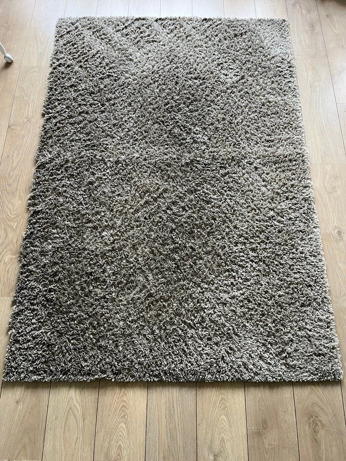 Hoogpollig vloerkleed, Huis en Inrichting, Stoffering | Tapijten en Kleden, Ophalen, Gebruikt, Beige, 200 cm of meer