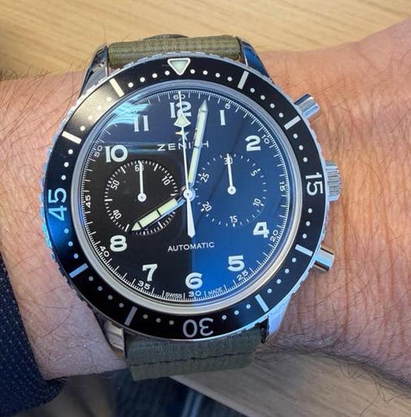 Zenith Chronometro Tipo CP2 limited ed., Sieraden, Tassen en Uiterlijk, Horloges | Heren, Zo goed als nieuw, Polshorloge, Overige merken