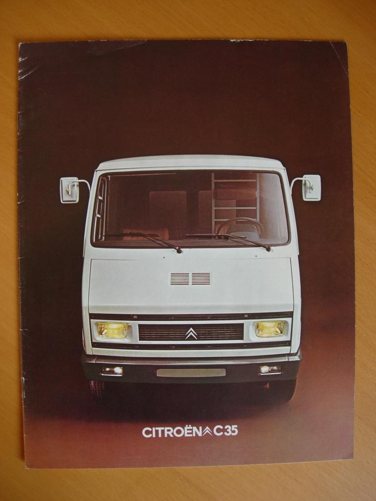 Citroen C35 Brochure 1975 - Bestelwagen, Ophalen of Verzenden, Zo goed als nieuw, Citroën, Citroën