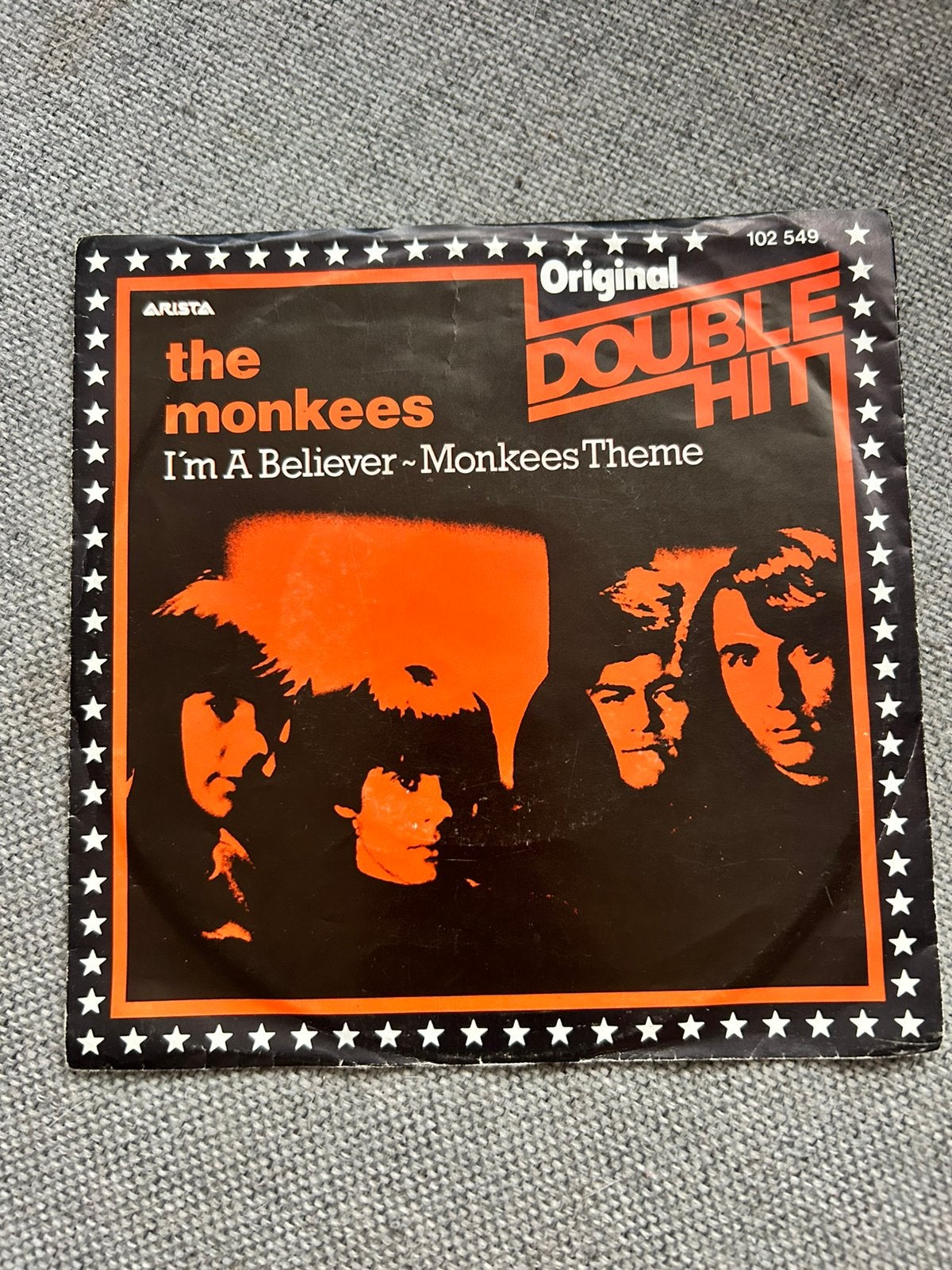 The Monkees I’m A Believer / Monkees Theme, Cd's en Dvd's, Ophalen of Verzenden, Zo goed als nieuw, 7 inch, Pop