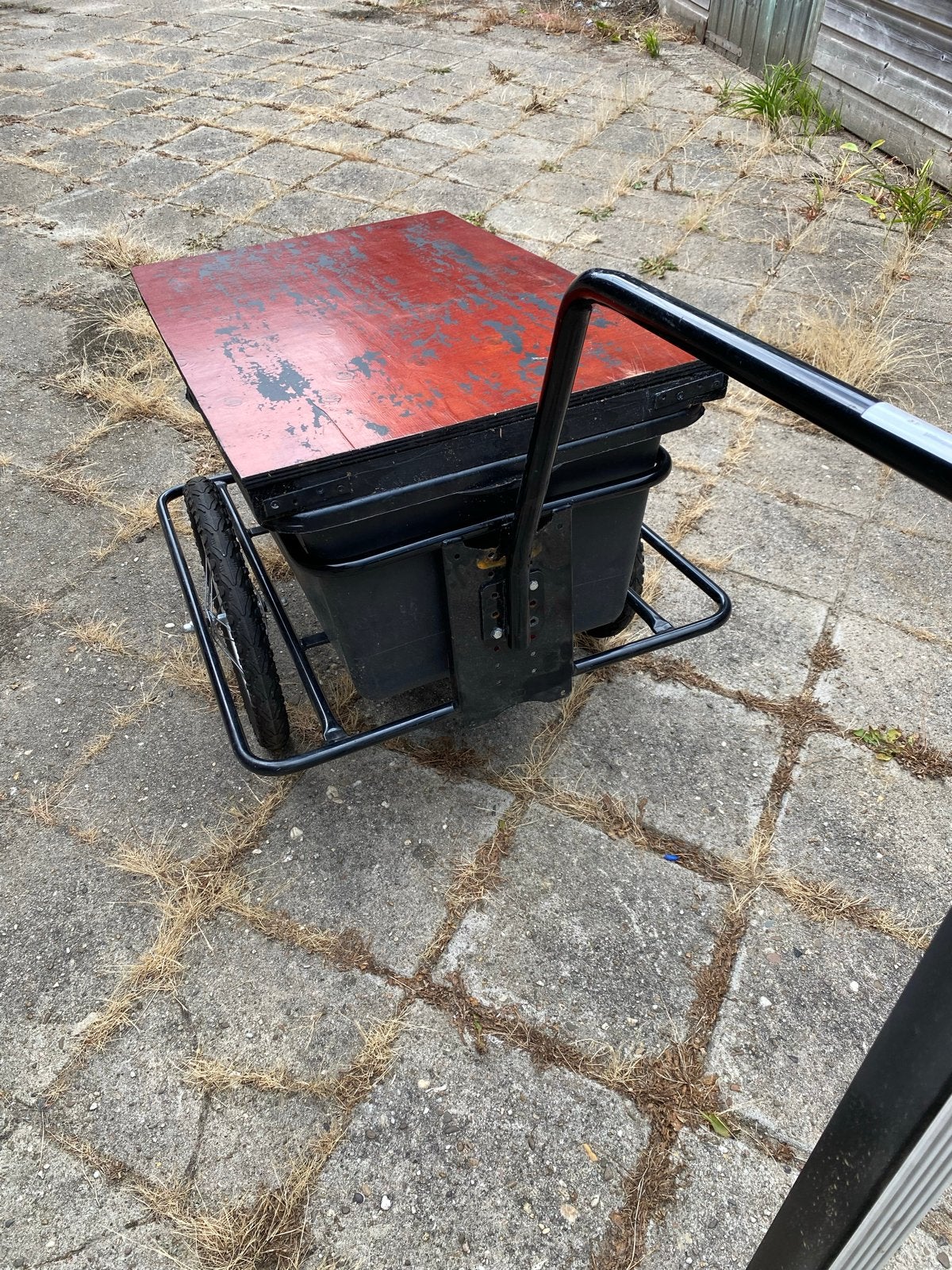 Fietskar met koppeling voor aan de fiets, Ophalen, Gebruikt, Bagagekar, 40 tot 60 kg