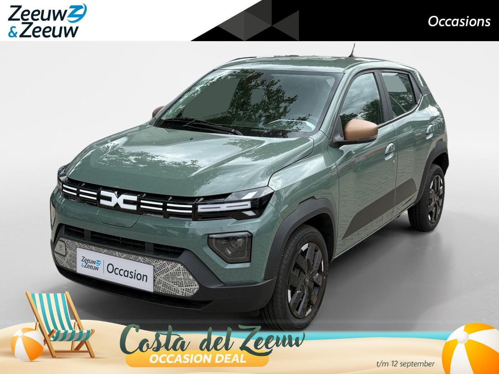 Dacia Spring Extreme 65 26.8 kWh AUTOMAAT CAMERA CRUISE CONT, Auto's, Dacia, 12 maanden, 4 stoelen, Leder en Stof, Origineel Nederlands