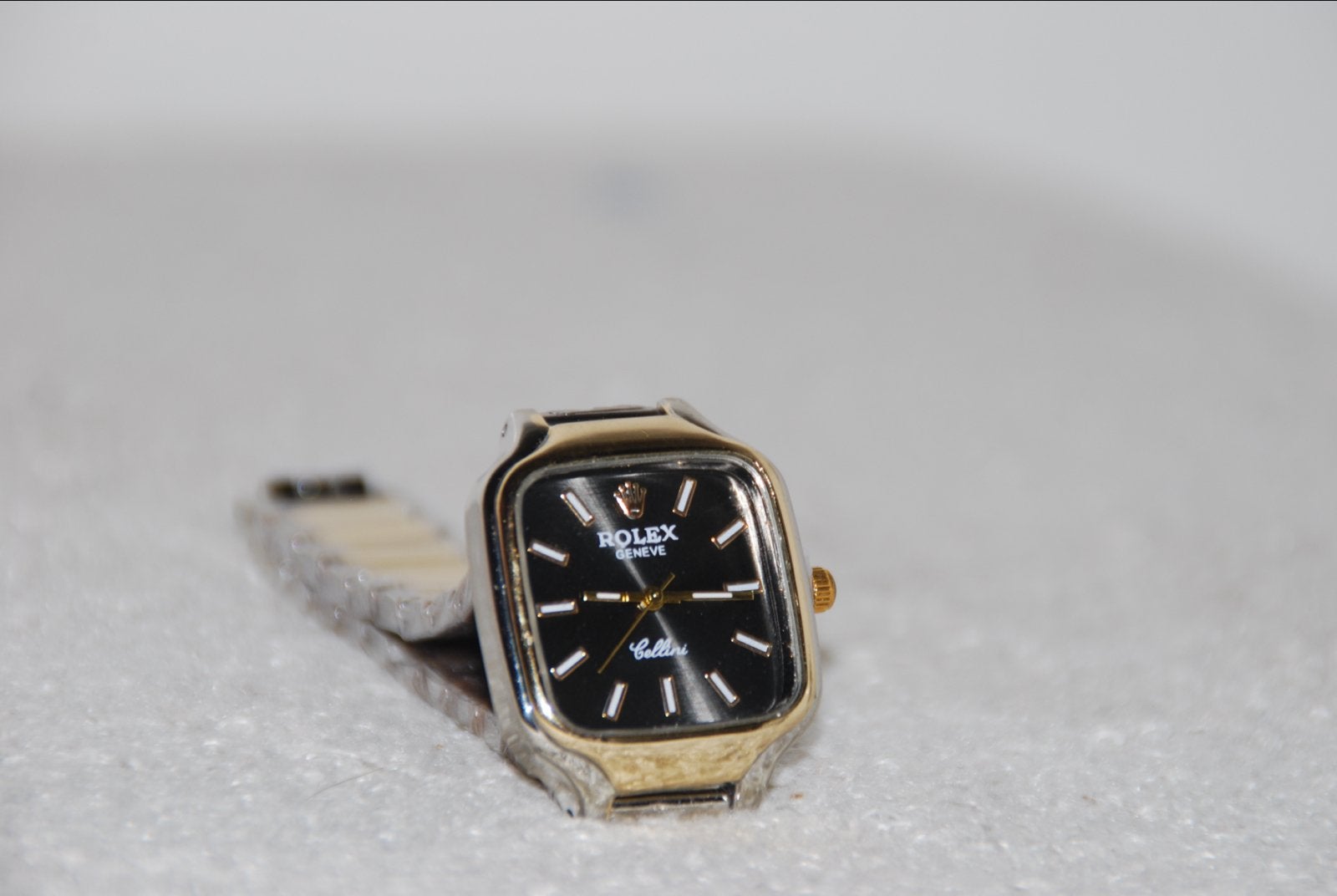 Rolex Geneve Cellini Dameshorloge - Goud/Zilver, Sieraden, Tassen en Uiterlijk, Ophalen, Staal, Gebruikt, Rolex