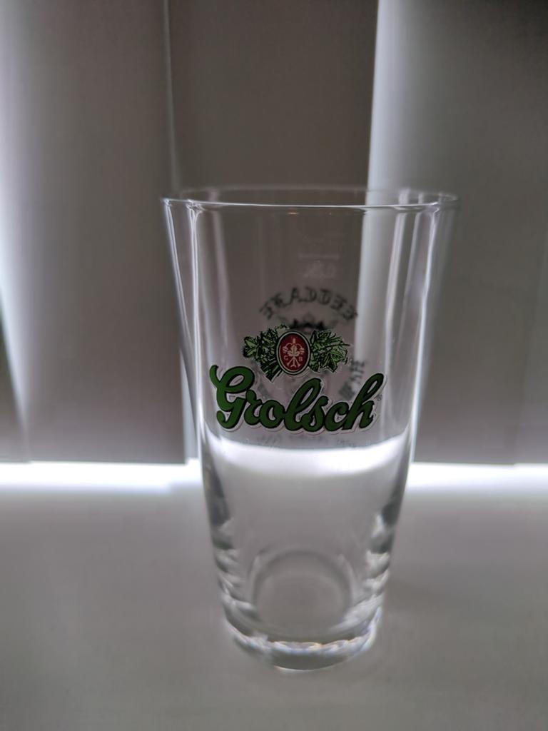 Grolsch Bierglas 0.25L - Het Wapen van Leeuwarden, Ophalen of Verzenden, Zo goed als nieuw