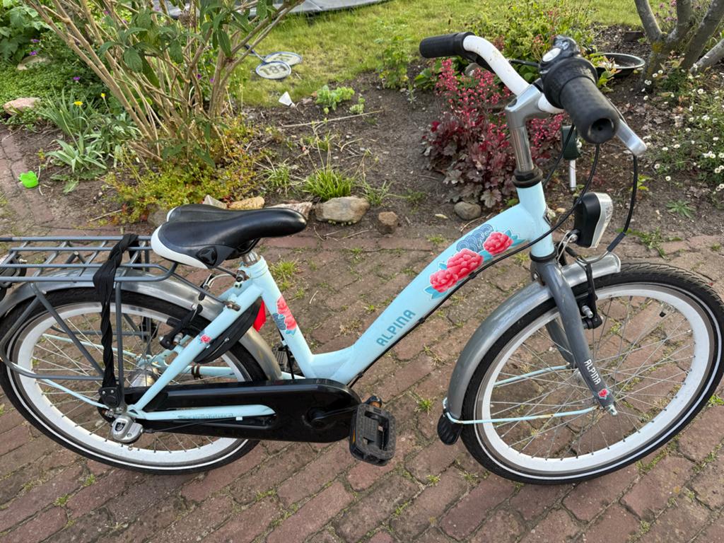 Alpina meisjesfiets 21 inch, 3 versnellingen, recent onderho, Fietsen en Brommers, Ophalen, Gebruikt, 20 inch of meer