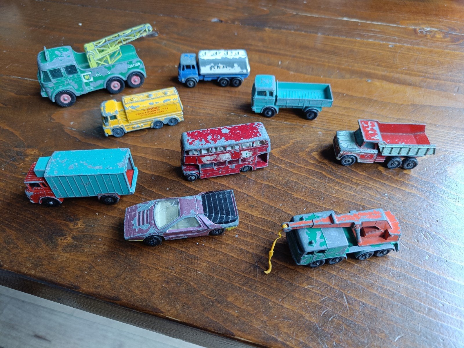matchbox retro autootjes, Ophalen of Verzenden, Gebruikt, Auto
