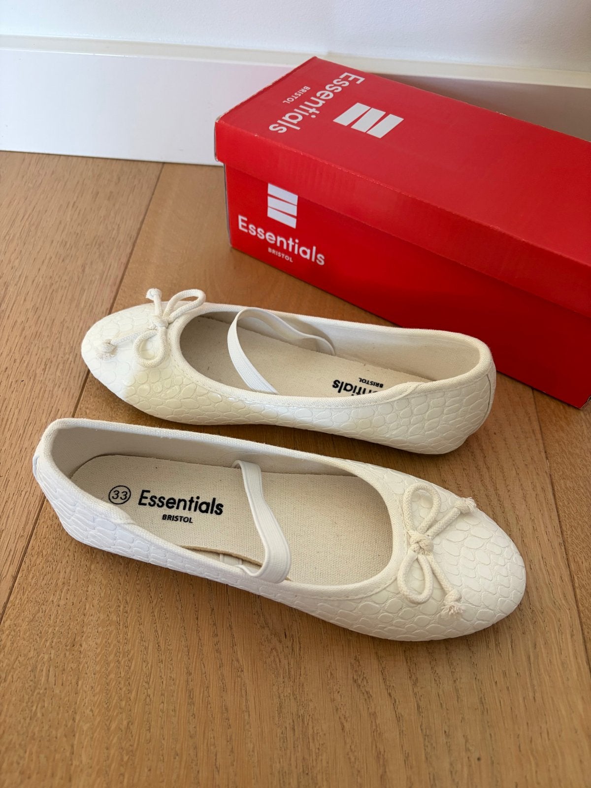 Nieuwe witte ballerina's - Maat 33, Meisje, Schoenen, Nieuw, Ophalen of Verzenden